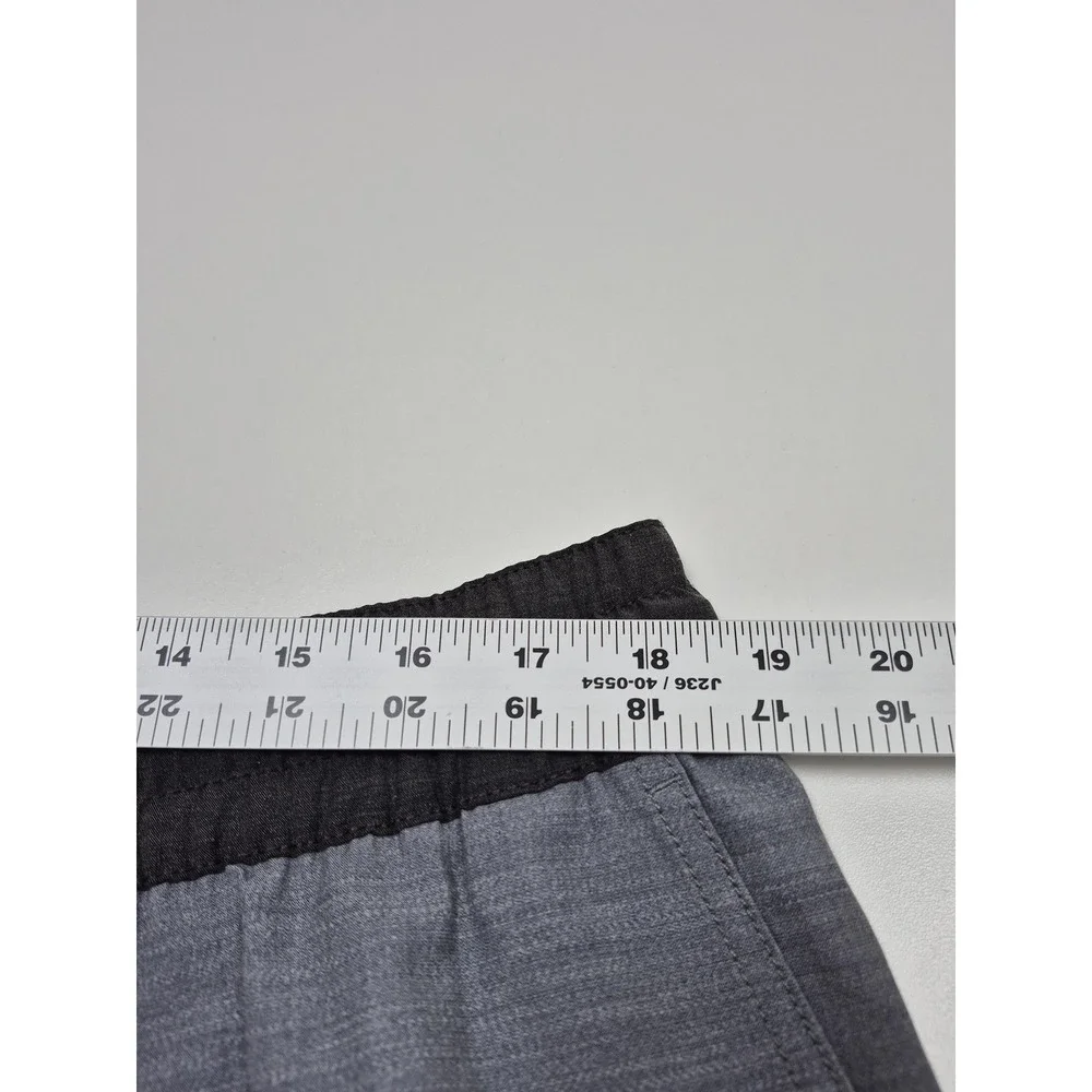 PrAna Slope Short Mens 2XL Gray 7 Inseam Ashy Kai Stripe Athletic Running Gym